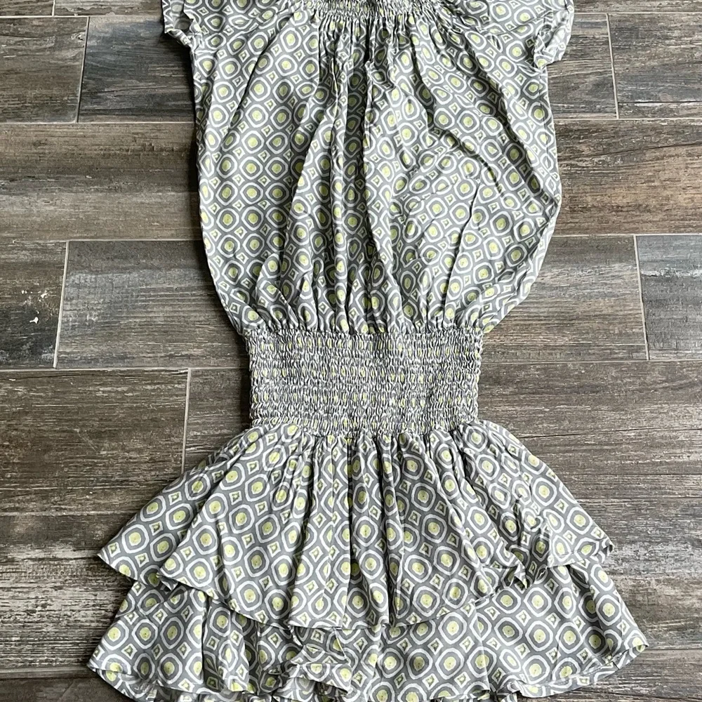 Stylish Gray Patterned Dress - Picture 6 of 8